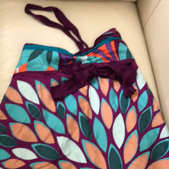 Nicole Miller Studio Silk Halter Maxi Sz 4 - Picture 2 of 4